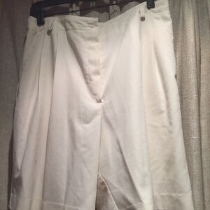 Tehama Golf Shorts Pleated Front Ivory- 14